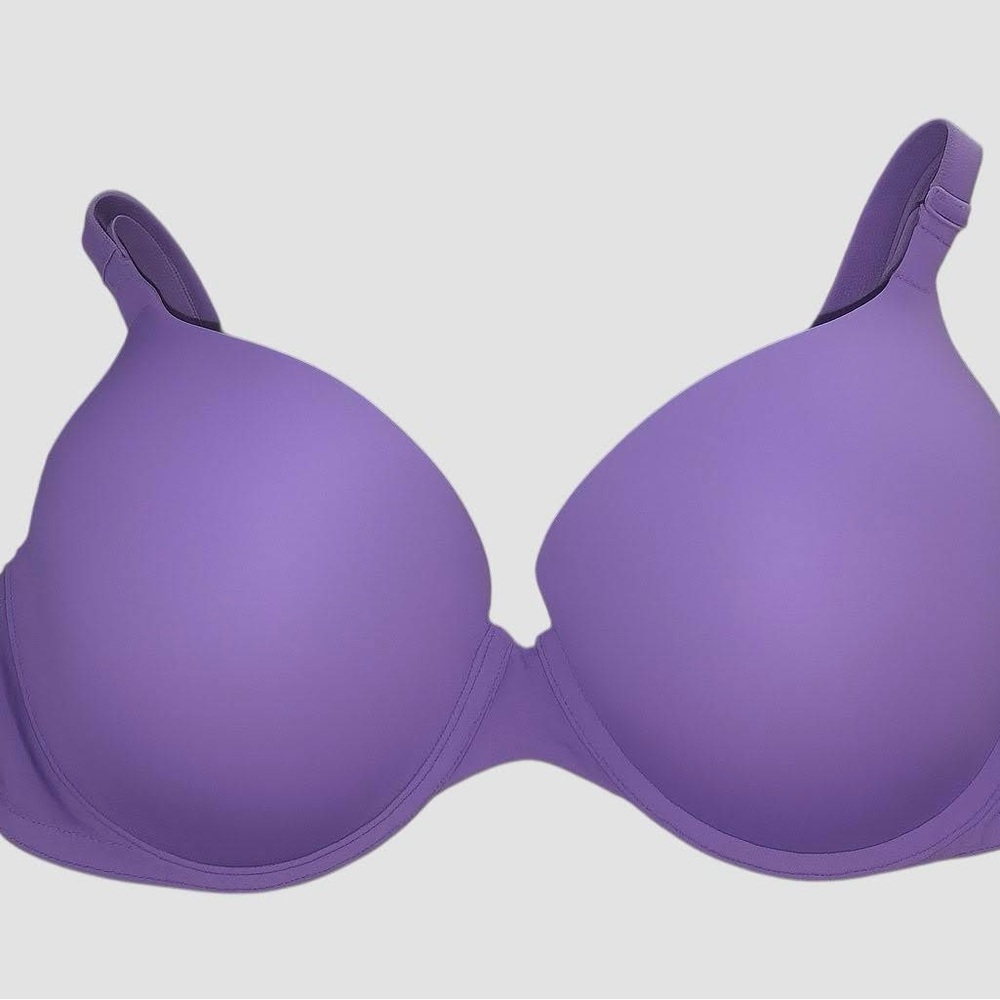 PINK Victoria’s Secret 36C Bra Purple Push Up Underwire Lightly Lined